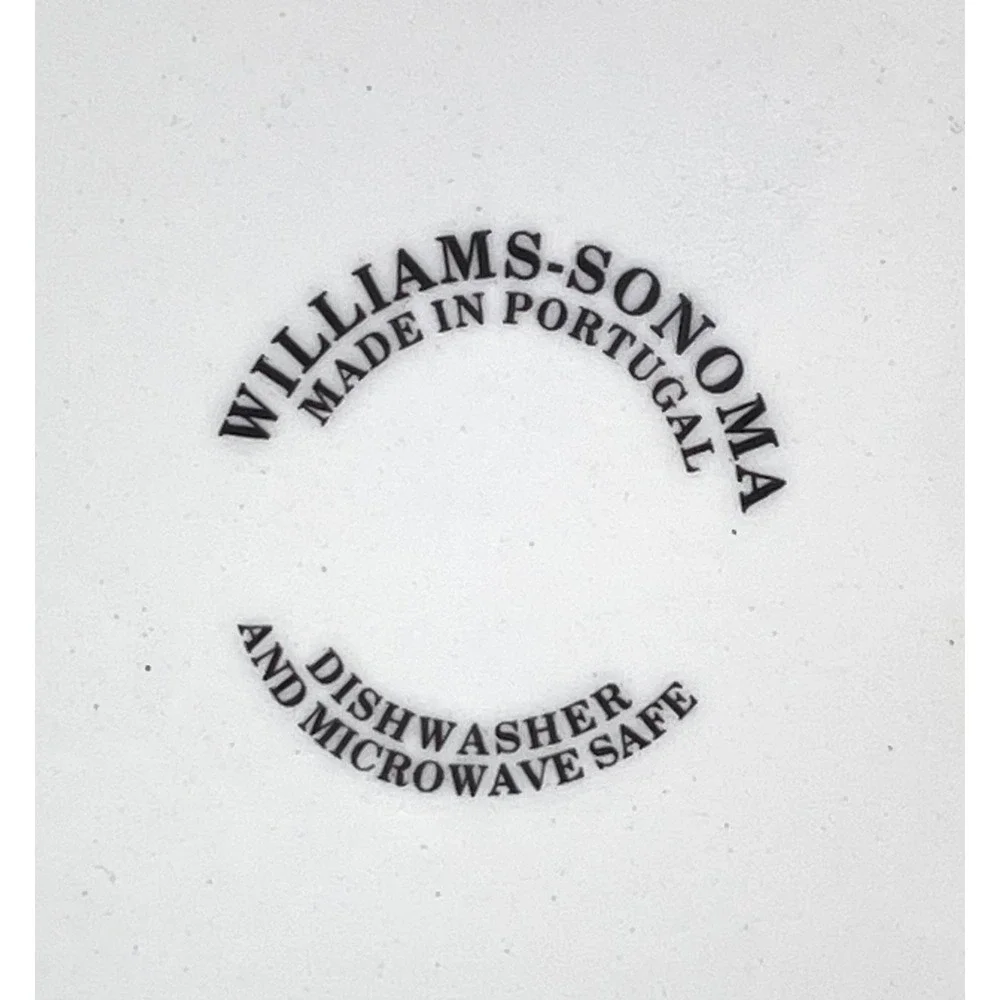 Williams Sonoma Liguria Olive Set 1 Serving & 4 Pasta Bowls Portugal EUC Vintage